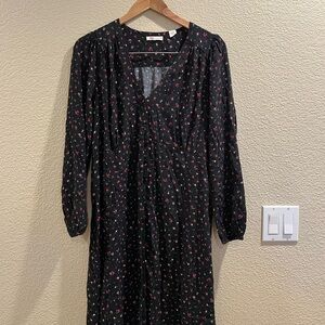 Levi's Black Dress with Red Floral Pattern